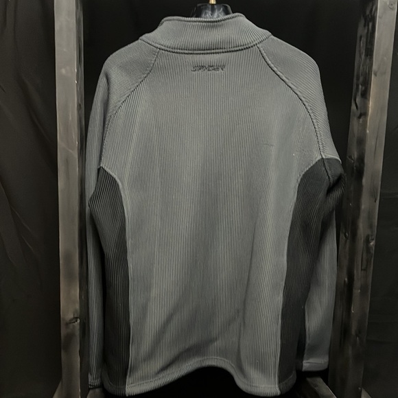 𝅺spyder Core Sweater Gray/Black Full-Zip Mid-Weight Jacket - Picture 6 of 8